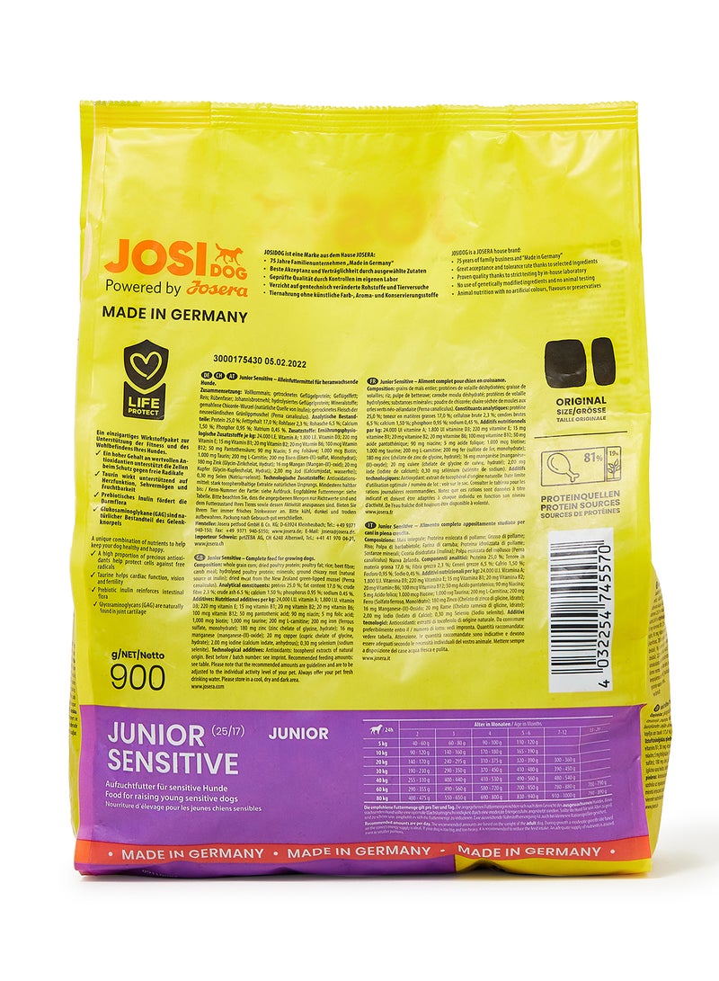 JOSERA Josi Dog Junior Sensitive 900grams - Image 2