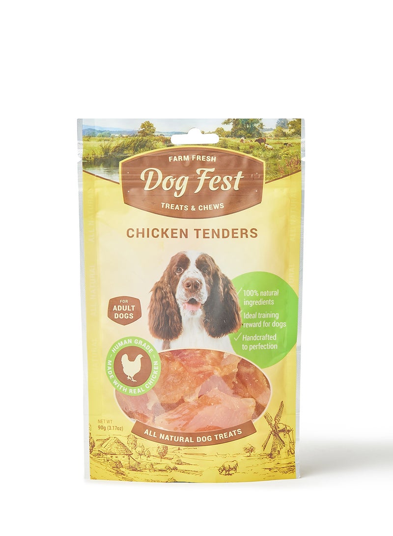 Dog Fest - Chicken Tenders For Adult Dogs Treats 90grams - Image 1