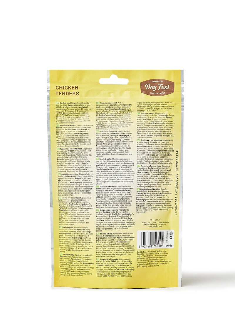 Dog Fest - Chicken Tenders For Adult Dogs Treats 90grams - Image 1