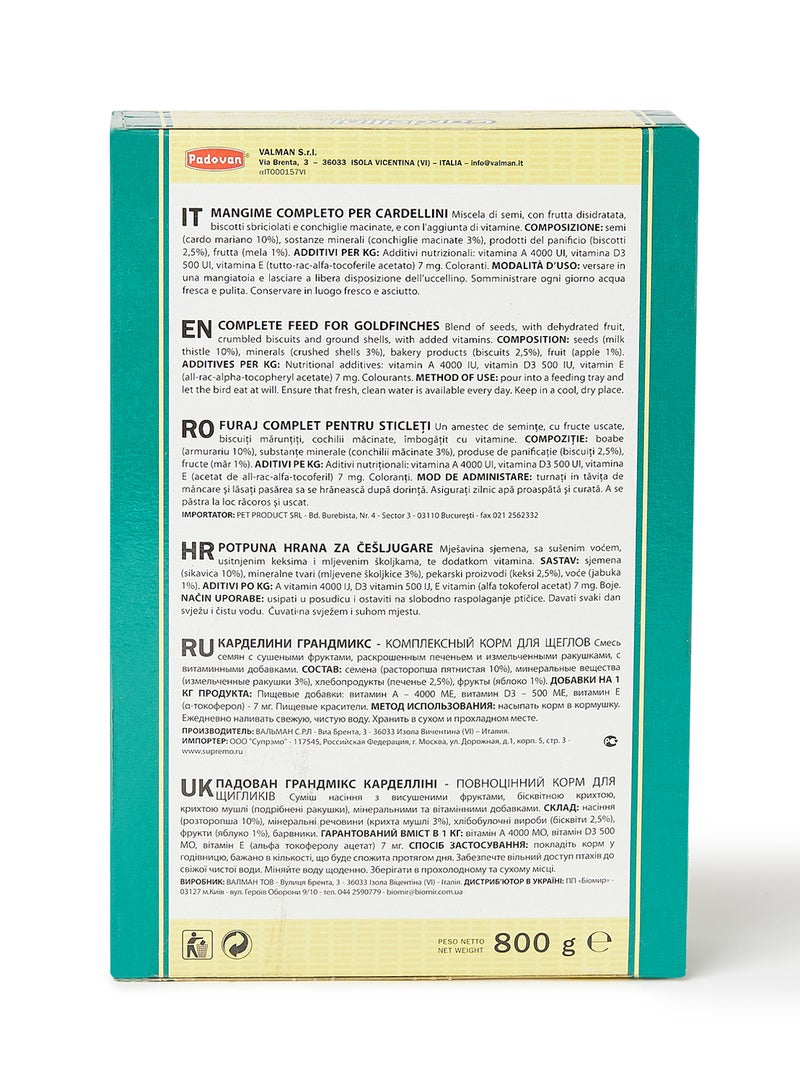 Padovan Grandmix Cardellini 800 gm - Image 3