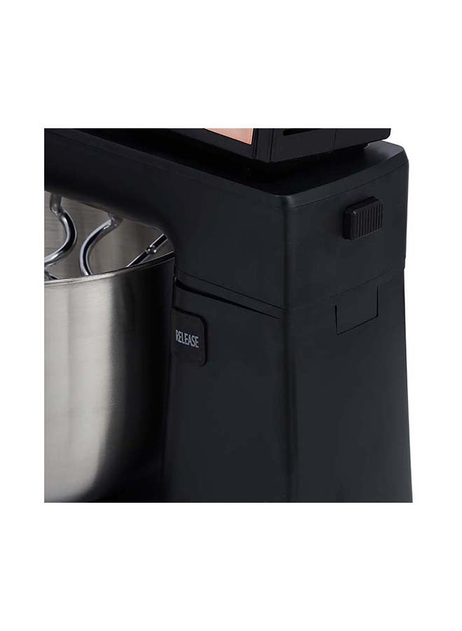 KRYPTON - 5 Speed Control Stand Mixer, 3L Rotating Bowl With Two Beaters And Hooks 220 kW KNSM6343 Black/Silver - Image 1