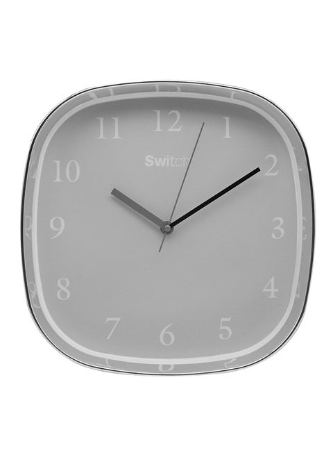 Modern Square Shape Wall clock Superb Quality Wall Clocks to Keep Track of time in your Unique Home MC2032 Grey 30.5 x 5.0 x 30.5cm