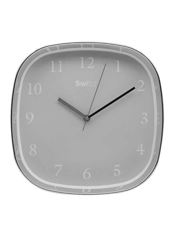 Modern Square Shape Wall clock Superb Quality Wall Clocks to Keep Track of time in your Unique Home MC2032 Grey 30.5 x 5.0 x 30.5cm
