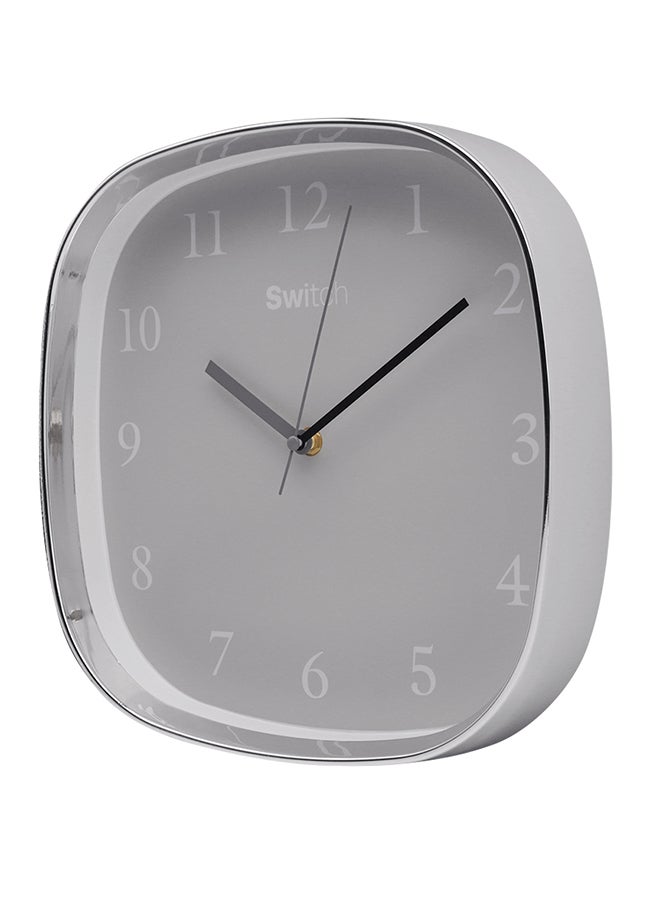 Modern Square Shape Wall clock Superb Quality Wall Clocks to Keep Track of time in your Unique Home MC2032 Grey 30.5 x 5.0 x 30.5cm