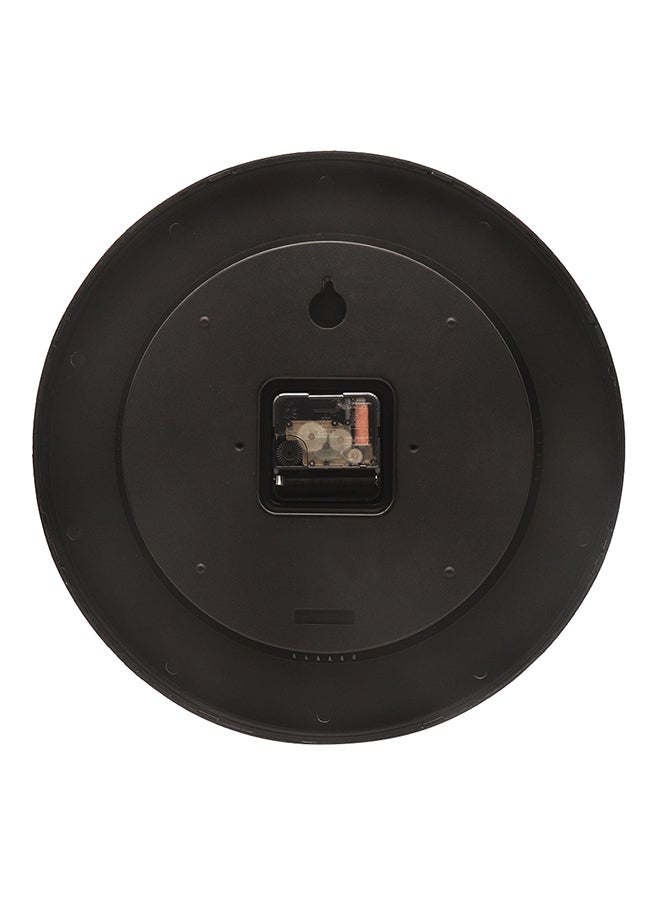 Switch - Plastic Wall clock Superb Quality Wall Clocks to Keep Track of time in your Unique Home MC2833 Black/Yellow 30.5 x 4.2 x 30.5cm - Image 1