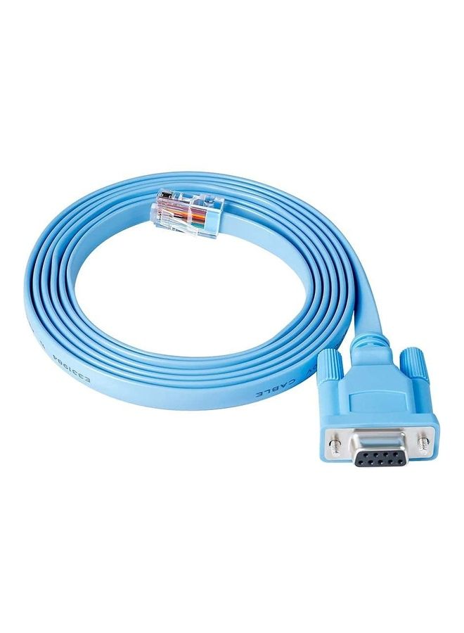 DB9 To RJ45 Cable Blue  - Image 2