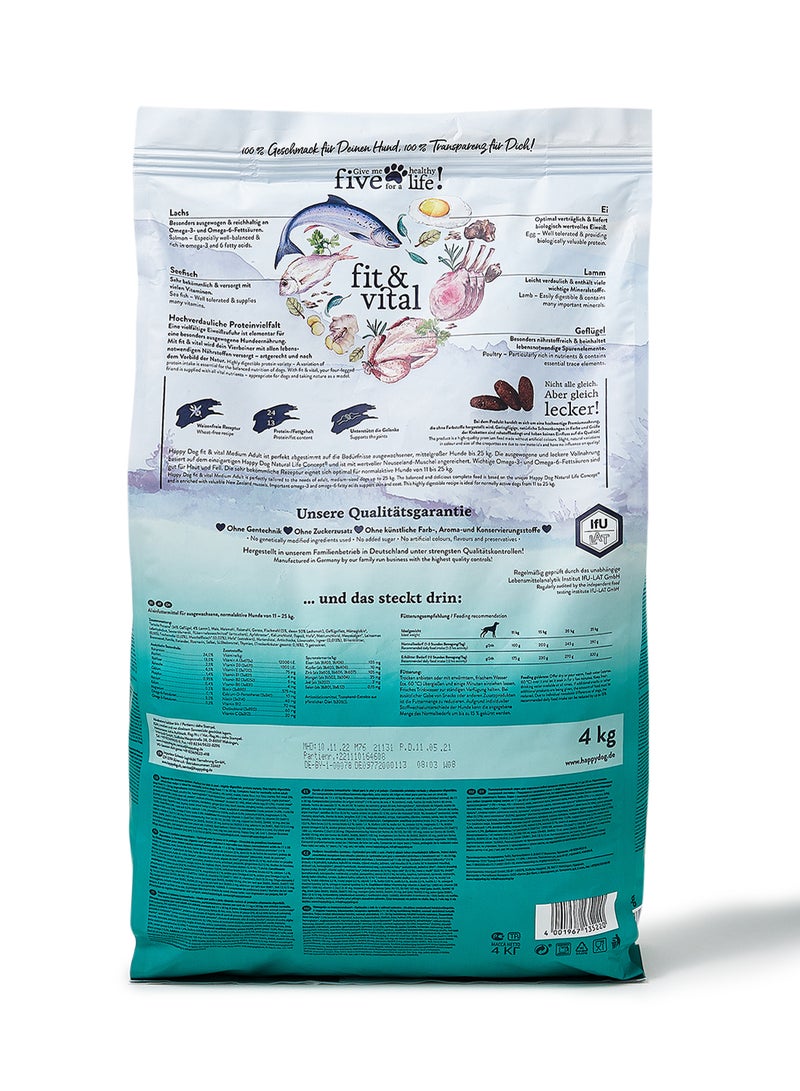 HAPPY DOG - Fit And Vital Dry Food 4kg - Image 1