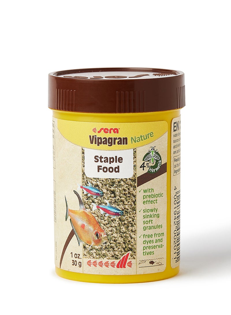 Sera - Vipagran Nature Fish Staple Soft Granulated Food With Insect Meal 30grams - Image 1