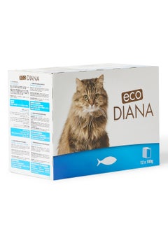 Eco Diana Pack Of 12 Chunks With Fish In Gravy 100grams  - Image 3