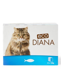Eco Diana Pack Of 12 Chunks With Fish In Gravy 100grams  - Image 1