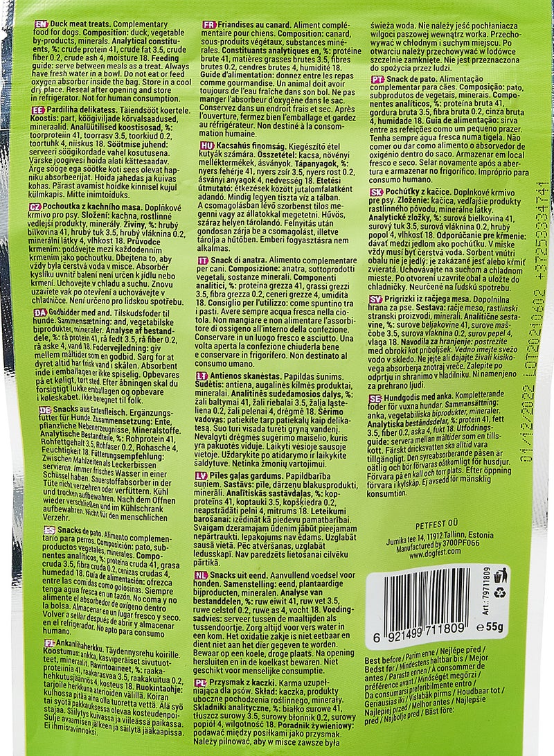 Dog Fest Duck Fillet Strips For Mini Dogs Treats 55grams - Image 3