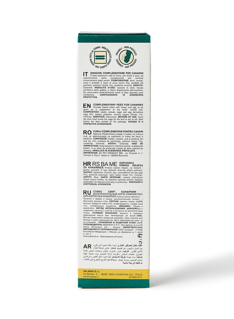 Padovan Stix Berries Softbills For Canaries With Egg And Honey Clear 80grams - Image 2