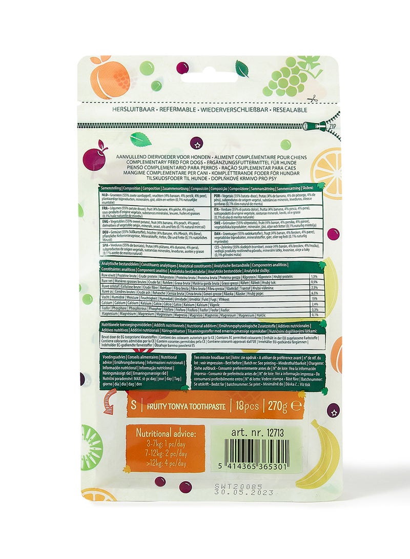 Duvo Graden Bites Fruity Tonya Toothpaste, Mix Colors, 18Piece 270grams - Image 2
