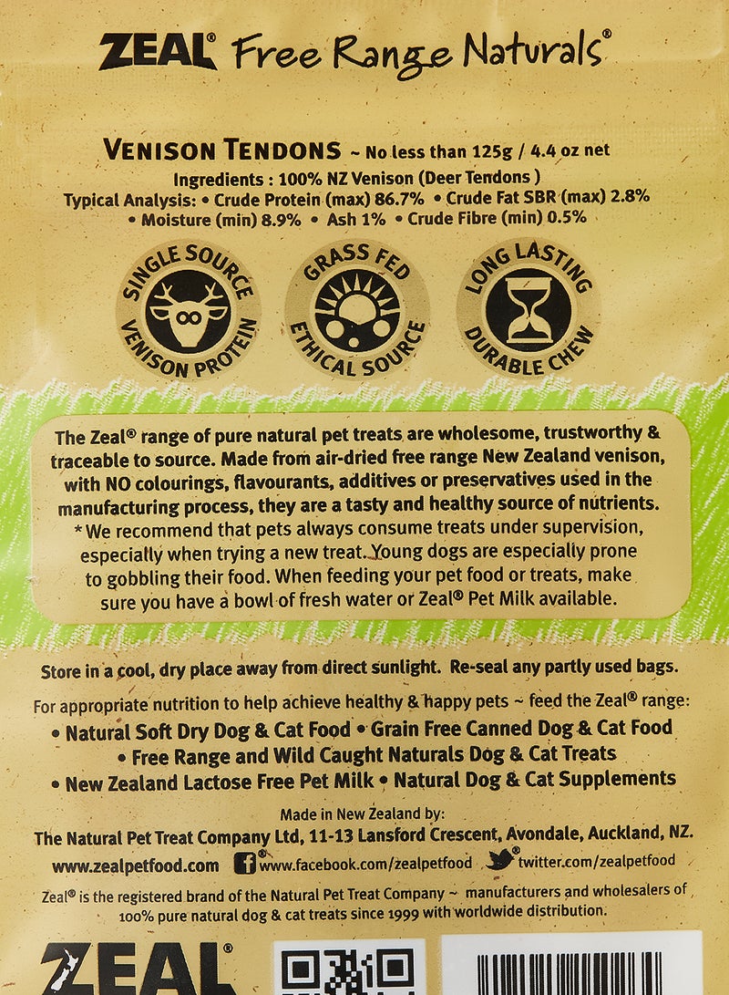 zeal Venison Tendons Multicolour 125grams - Image 3