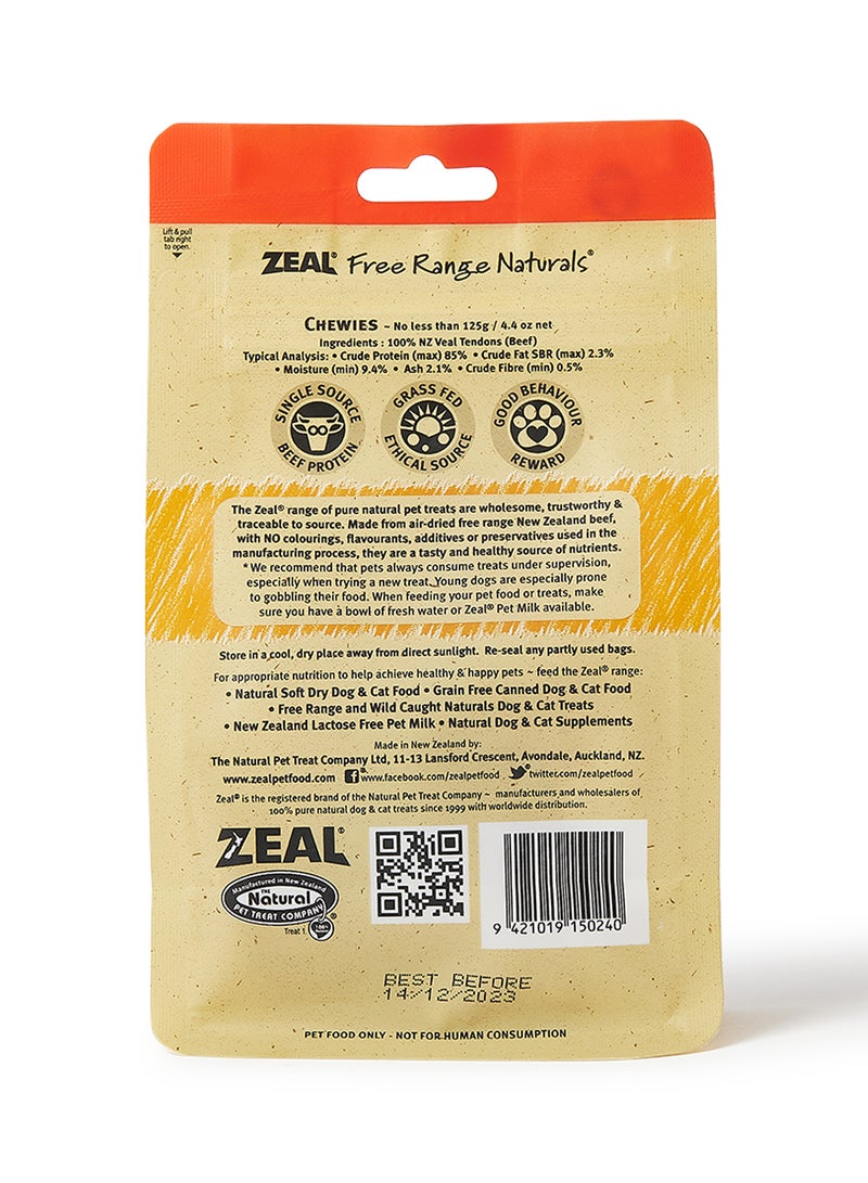 zeal Chewies Veal Tendons Multicolour 125grams - Image 2