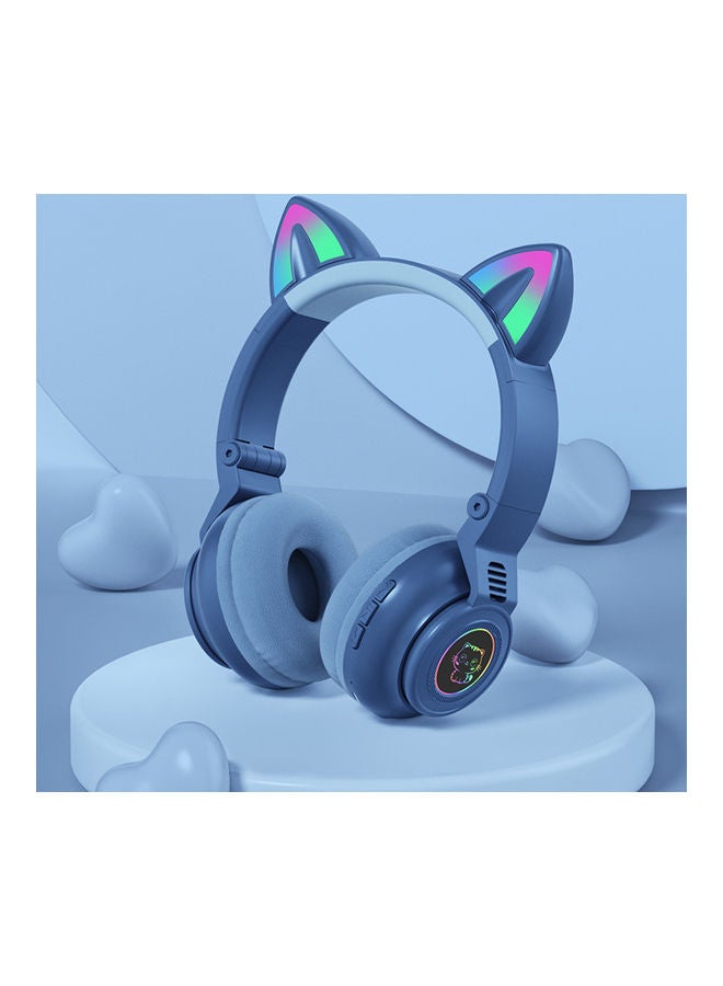 Wireless Foldable Headphone Blue - Image 3