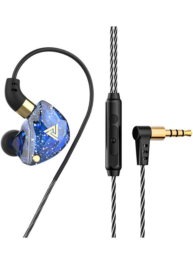QKZ 3.5mm Wired Earphone Blue  - Image 1