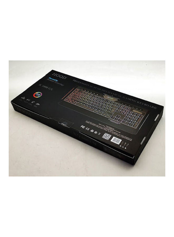 HOOD - K1000 Gaming Semi Mechanical Keyboard/RGP/Anti Ghost/7G-Keys/2Y - Image 1