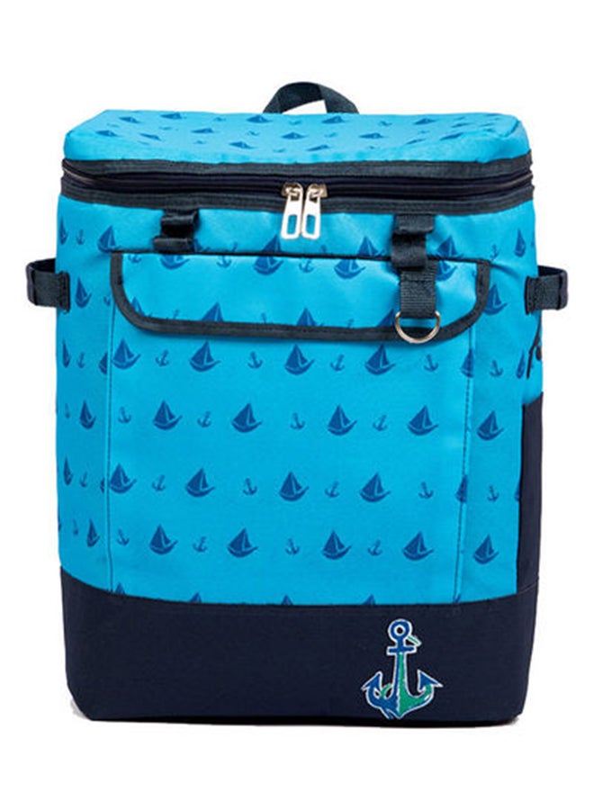 بيج ديزاين حقيبة أنيموس معزولة حراريا بتصميم مركب شراعي أزرق - Image 1
