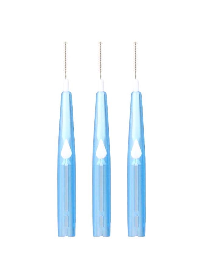 ANSELF 60-Piece Dental Floss Pick Set Blue  - Image 2
