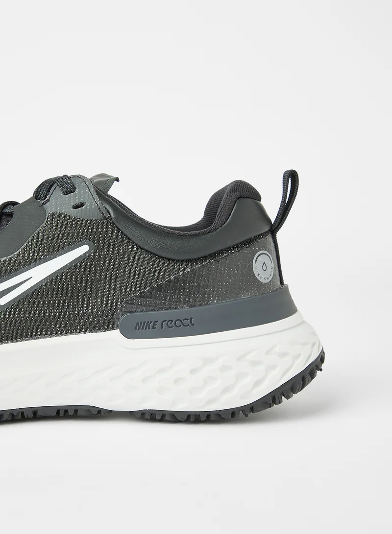 Nike React Miler 2 Shield Weatherised Road Running Shoes Grey