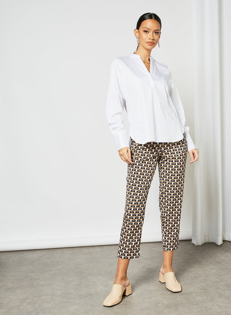 SELECTED FEMME V-Neck Top White  - Image 3