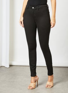 High-Waist Jeggings Black