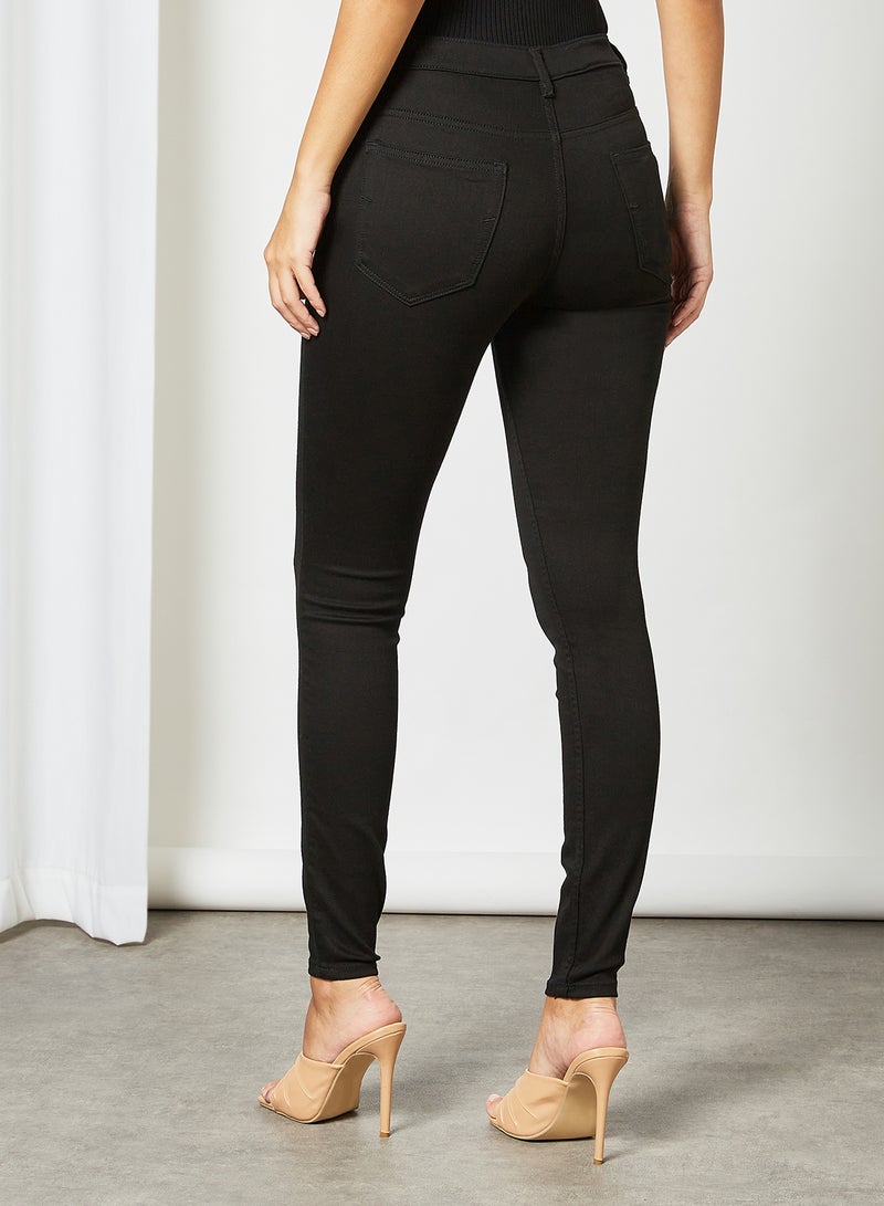 SELECTED FEMME - High-Waist Jeggings Black - Image 1