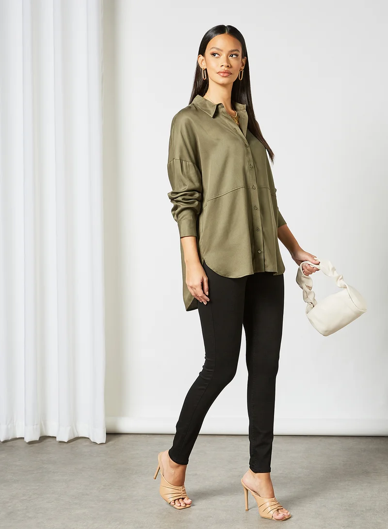 SELECTED FEMME High-Waist Jeggings Black