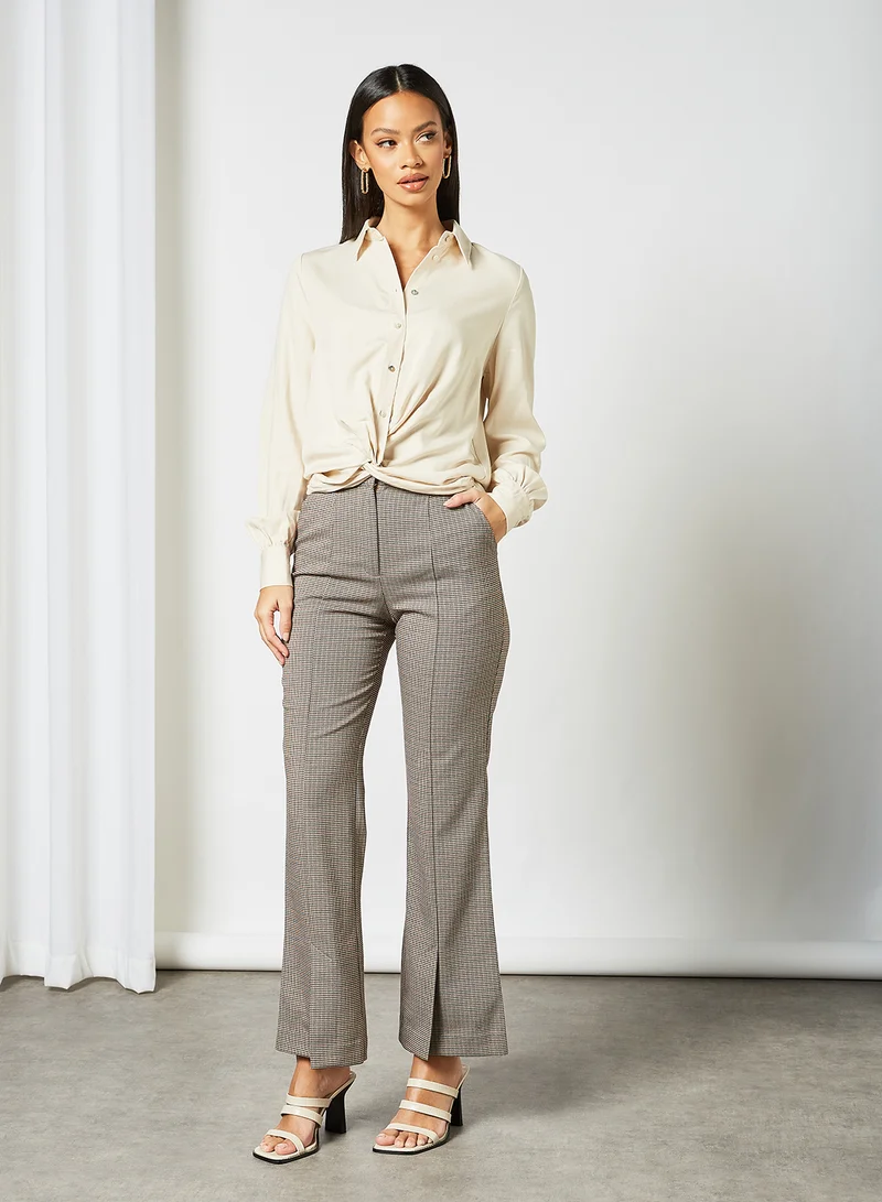 Y.A.S Flare Hem Trousers Multicolour