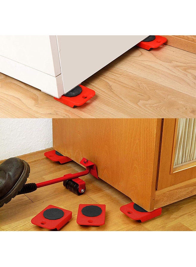 OTOTEC 5Pcs Furniture Moving Lifter Shifter Mover Kit Red 35 x 10 x 10cm  - Image 2