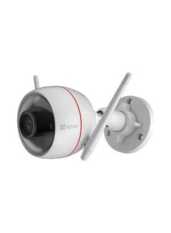 C3W Pro Smart Home Security Camera, Outdoor Wi-Fi Camera 4MP with Color Night Vision, Two-Way Talk, Customizable Voice Alerts, IP67 Dust and Water Protection, Easy Installation, Active Defense with Light and Sound, AI-Powered Person Detection, Works with Alexa, Supports MicroSD Card (up to 256 GB)