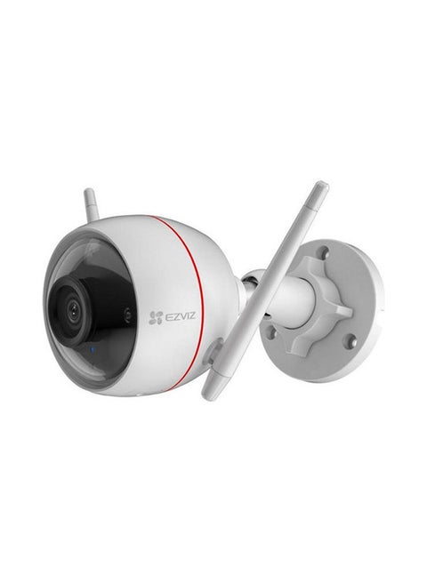C3W Pro Smart Home Security Camera, Outdoor Wi-Fi Camera 4MP with Color Night Vision, Two-Way Talk, Customizable Voice Alerts, IP67 Dust and Water Protection, Easy Installation, Active Defense with Light and Sound, AI-Powered Person Detection, Works with Alexa, Supports MicroSD Card (up to 256 GB)