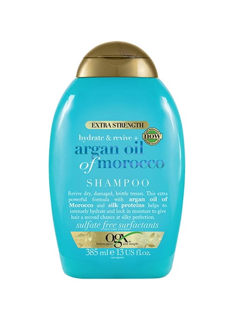 Extra Strength Hydrate And Revive With Argon Oil Shampoo Clear 385ml