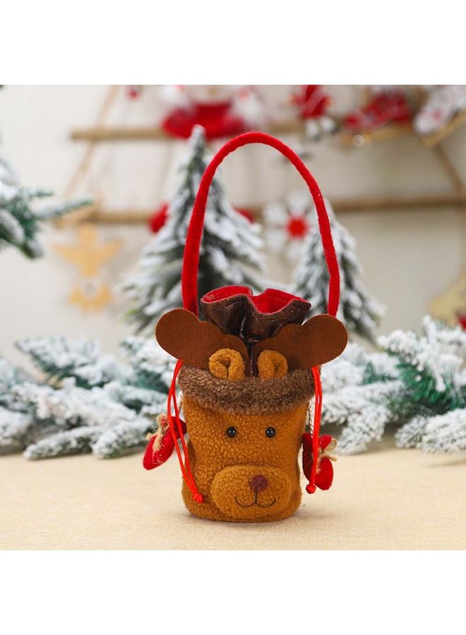 Stylish Reindeer Gift Bag Brown 12 X 18cm  - Image 1