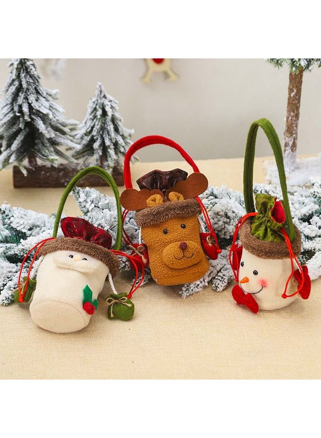 Stylish Snowman Gift Bag Biege 12 X 18cm  - Image 4