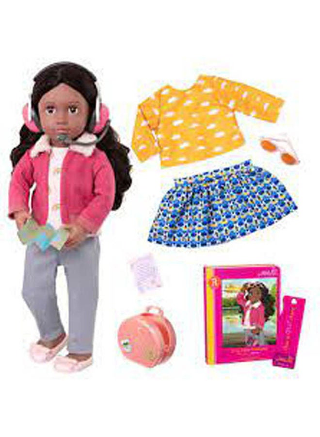 Our Generation Aryal And "A Fly-Away Weekend"Deluxe Travel Doll With Book 
