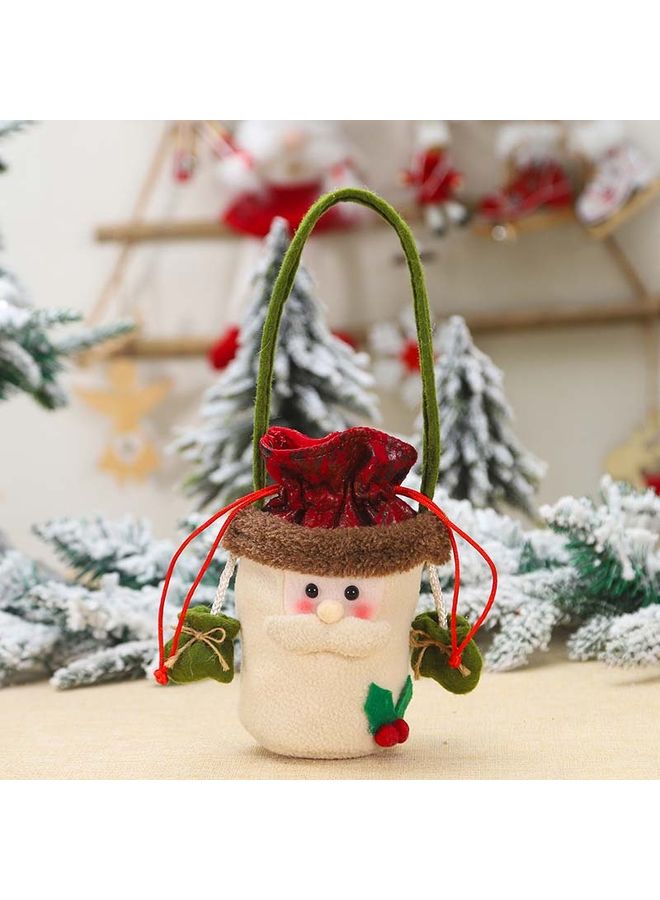 Stylish Snowman Gift Bag Biege 12 X 18cm  - Image 1