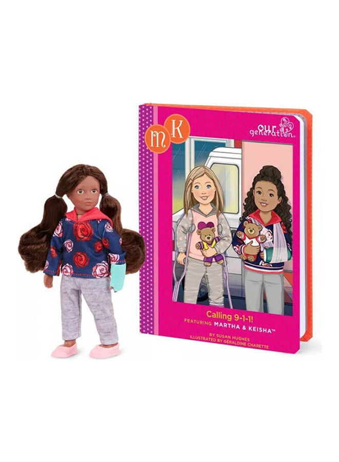 Our Generation Og 6" Doll- Keisha - Aa W- Story Book 