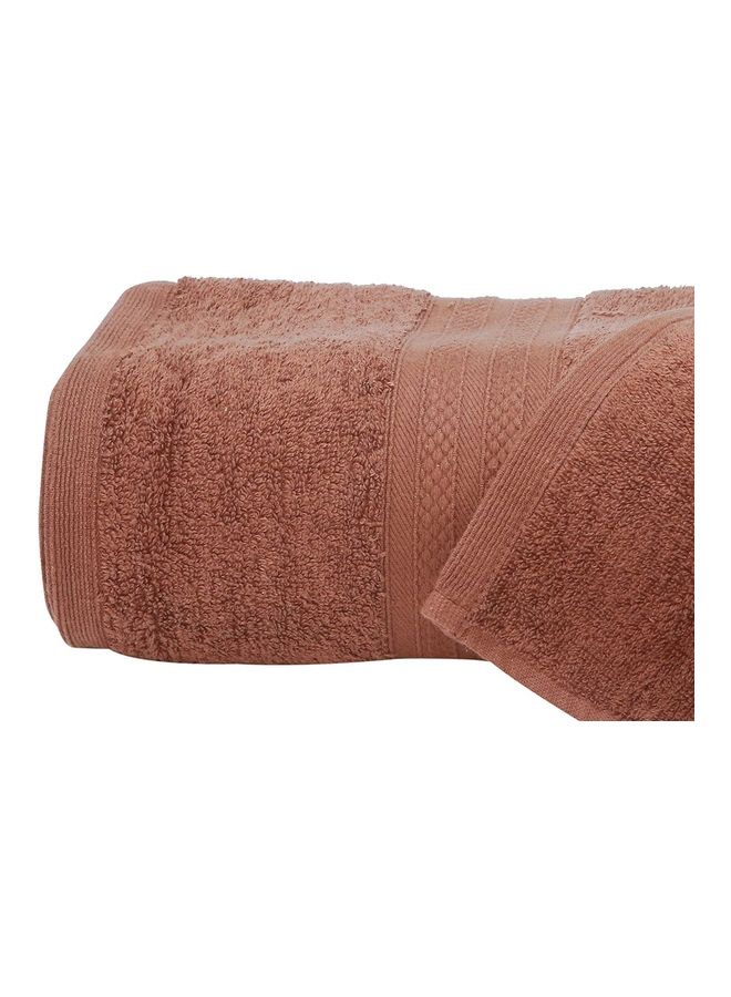 Bliss Casa 100% Cotton Premium 550 GSM Highly Absorbent, Quick Dry And Soft Feel Bathroom Towels Quality Ring  Spun Cotton Luxury Towels Set Brown 73x147cm - Image 4