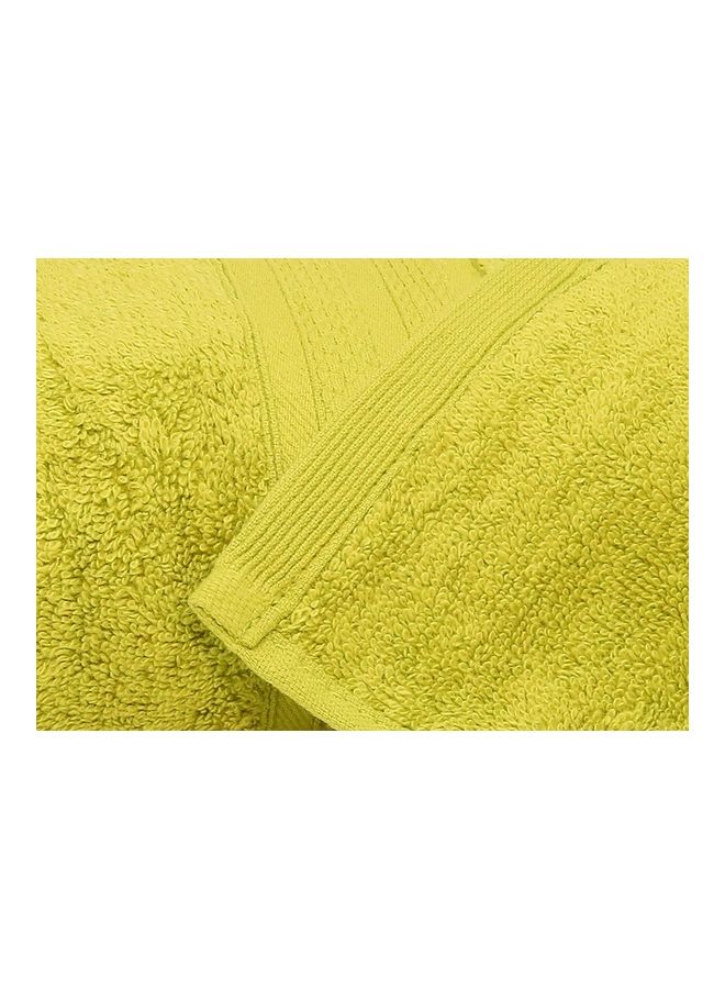 Bliss Casa 100% Cotton Premium 550 GSM Highly Absorbent, Quick Dry And Soft Feel Bathroom Towels Quality Ring  Spun Cotton Luxury Towels Set Yellow 73x147cm  - Image 5