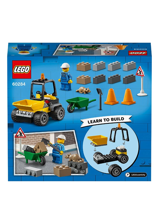 LEGO 60284 City Roadwork Truck  Building Kit 58 Pieces 58 4+ Years  - Image 3