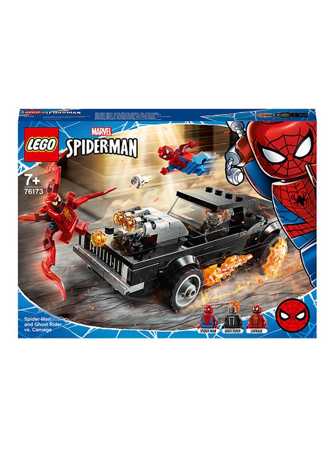 LEGO - 76173 Marvel Spiderman: Spider-Man and Ghost Rider Vs Carnage Building Toy Set For Kids 7+ Years - Image 1