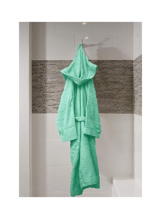 Home Essentials - Bliss Casa - Unisex Bathrobe - 100% Cotton Super Soft Highly Absorbent Bathrobes For Women & Men- Perfect for Everyday Use Unisex Mint Adult Size - Image 1