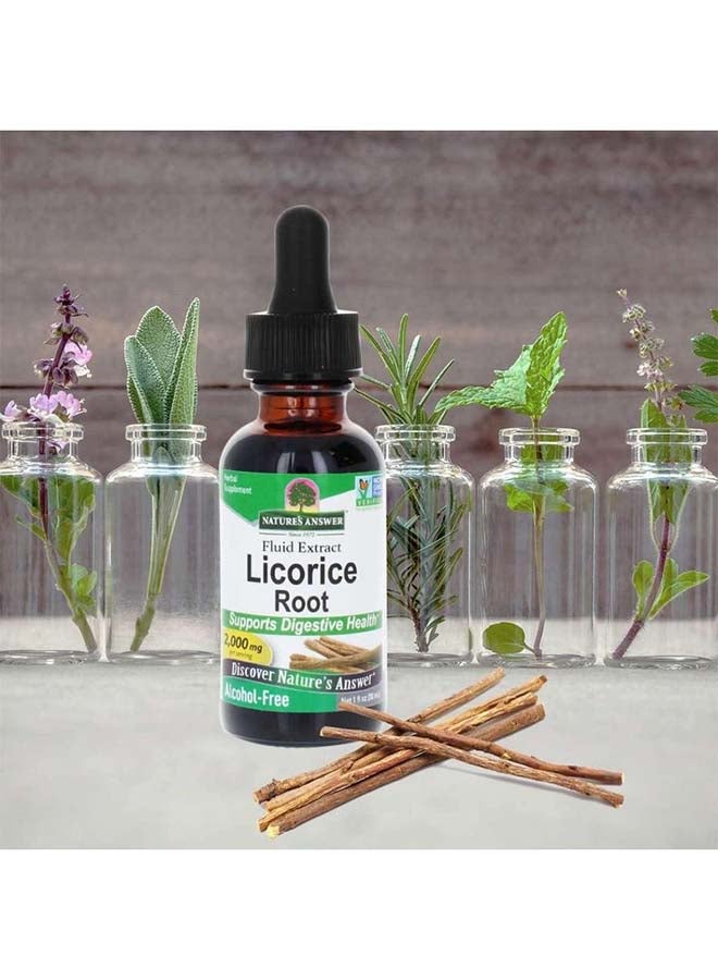 NATURE'S ANSWER Licrorice Root Herbal Digestive Supplement 30ml  - Image 3