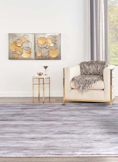 MERINOS Sondos Collection Contemporary Area Rug Grey/White 140 x 200cm  - Image 4