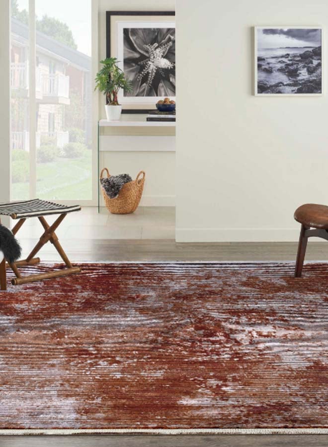 ميرينوس سجادة أرضية عصرية من مجموعة سوندوس البني/الأبيض 140 x 200سم - Image 4