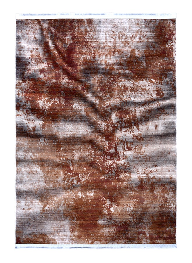 ميرينوس سجادة أرضية عصرية من مجموعة سوندوس البني/الأبيض 140 x 200سم - Image 1