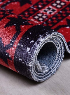 MERINOS Sondos Collection Contemporary Area Rug Red/Black 140 x 200cm  - Image 3