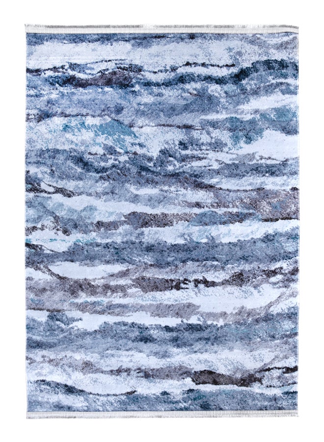 ميرينوس سجادة أرضية عصرية من مجموعة سوندوس أزرق/رمادي 140 x 200سم - Image 1